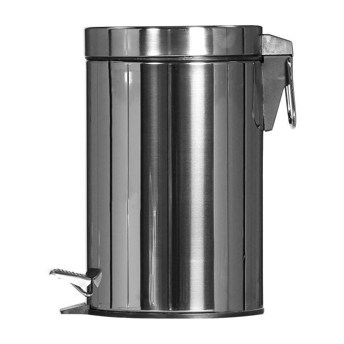 PROBBAX - SO-6003-MSSTL - Papelera de pedal - 17 cm de Ø x 27 cm de alto - 3 L - Acero brillante 0 PROBBAX - SO-6003-MSSTL - Papelera de pedal - 17 cm de Ø x 27 cm de alto - 3 L - Acero brillante 0