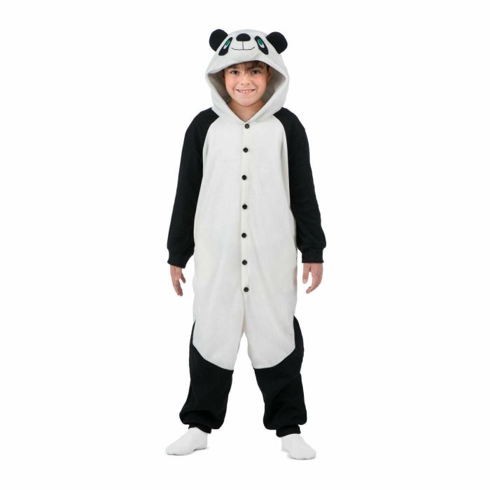 Disfraz infantil oso panda talla unica 9-13 años (kigurumi con capucha y cola) 4