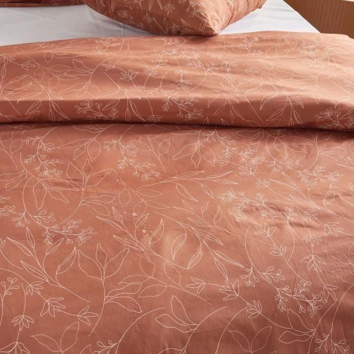Juego de cama - TODAY Crazy - Estampado floral - 2 personas - 220 x 240 cm - Naranja 1 Juego de cama - TODAY Crazy - Estampado floral - 2 personas - 220 x 240 cm - Naranja 1