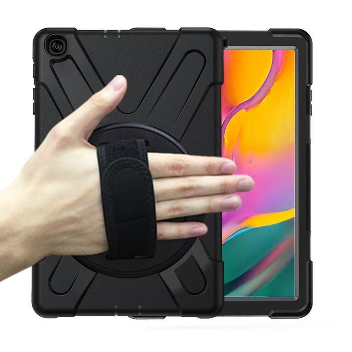 eSTUFF Funda Defender para Galaxy Tab A 10.1 2019, Antigolpes con Soporte y Correa de Mano/Hombro - Negra 4 eSTUFF Funda Defender para Galaxy Tab A 10.1 2019, Antigolpes con Soporte y Correa de Mano/Hombro - Negra 4