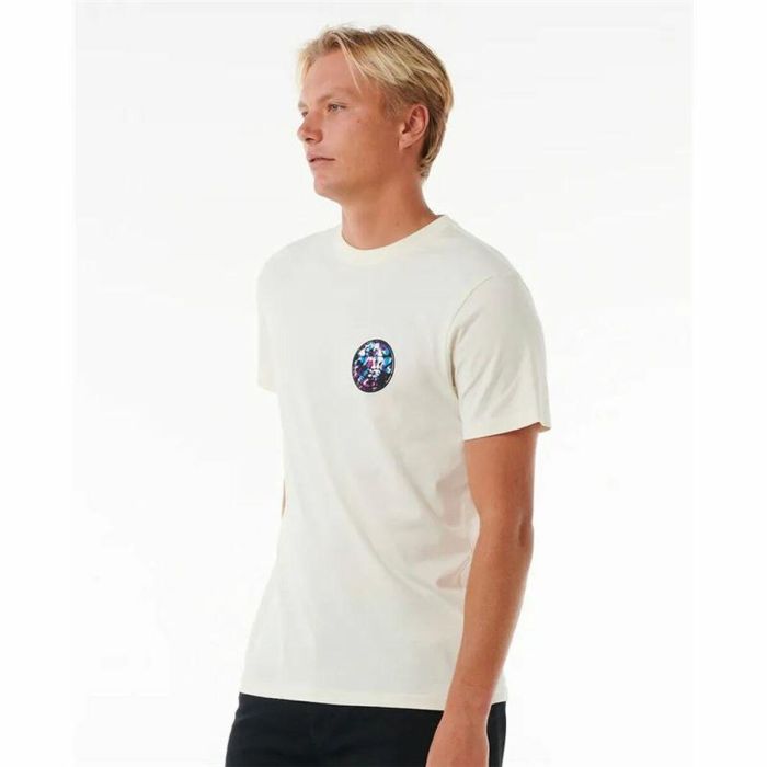 Camiseta de Manga Corta Hombre Rip Curl Passage Tee Blanco 3