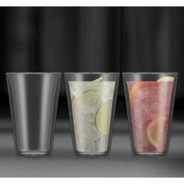 Bodum CANTEEN Juego de 6 Vasos de Doble Pared 0.4 L Transparente 1 Bodum CANTEEN Juego de 6 Vasos de Doble Pared 0.4 L Transparente 1