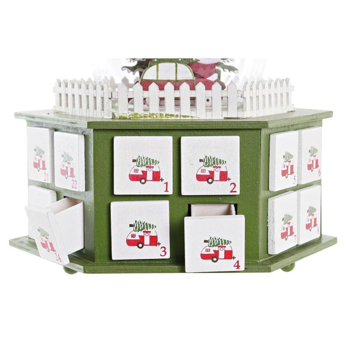 Calendario Adviento Navidad Fantasia DKD Home Decor Verde Rojo 19 x 20 x 22 cm (2 Unidades) 1 Calendario Adviento Navidad Fantasia DKD Home Decor Verde Rojo 19 x 20 x 22 cm (2 Unidades) 1
