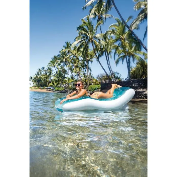 Intex Colchón Tumbona Hinchable Asimétrico - Azul Océano - 191 x 99 cm - INT1686704885317 3