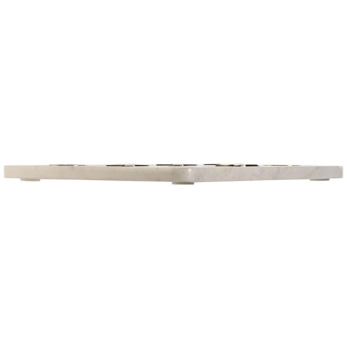 Juego De Mesa Urban DKD Home Decor Blanco Dorado 30.5 x 1.5 x 30.5 cm 1