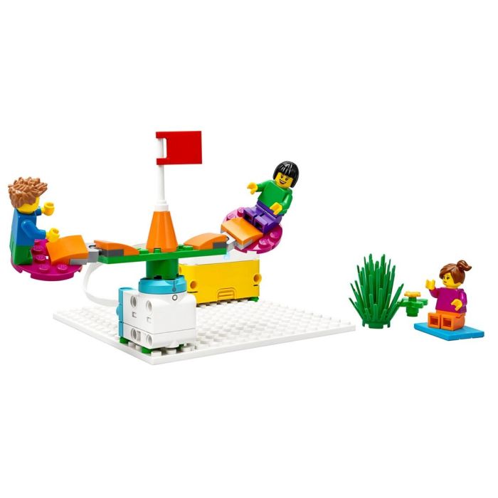 LEGO Education SPIKE Essential Set de 449 Piezas para Aprendizaje STEAM, 4 Minifiguras, Hub Inteligente, Motores, Sensor de Color y Caja de Almacenamiento LEGO Education SPIKE Essential Set de 449 Piezas para Aprendizaje STEAM, 4 Minifiguras, Hub Inteligente, Motores, Sensor de Color y Caja de Almacenamiento