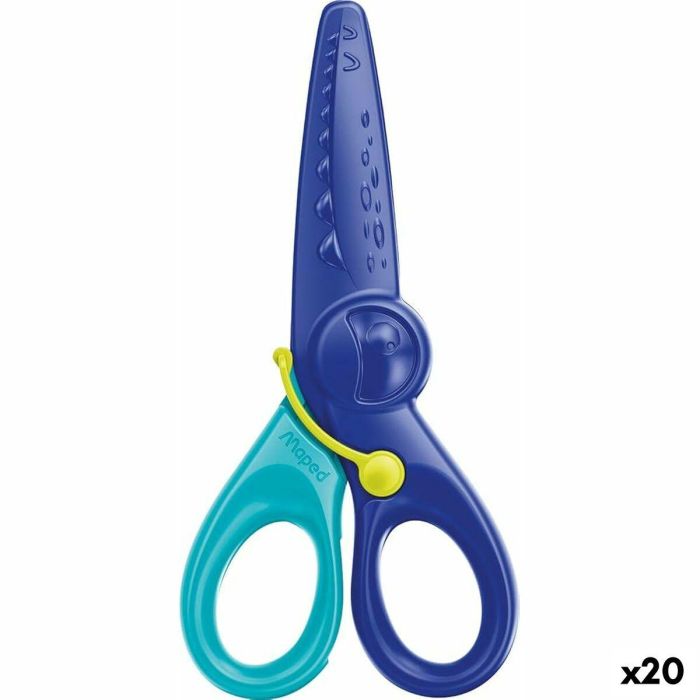 Tijeras Maped KidiCut Azul 12 cm (20 Unidades) 0 Tijeras Maped KidiCut Azul 12 cm (20 Unidades) 0