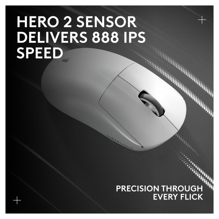 Logitech PRO X Superlight 2 Ratón Gaming Inalámbrico Lightspeed Blanco Óptico 32000 DPI 0,5 ms 8 Logitech PRO X Superlight 2 Ratón Gaming Inalámbrico Lightspeed Blanco Óptico 32000 DPI 0,5 ms 8