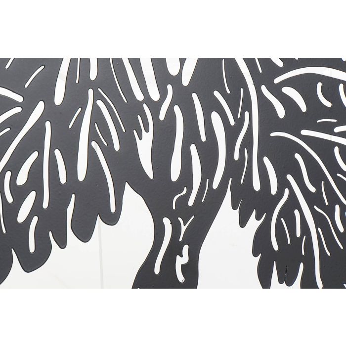 DKD Home Decor Decoración Pared Cuadro Metálico Diseño Árbol Cottage Negro 40x40 cm (Set 2 Unidades) 2