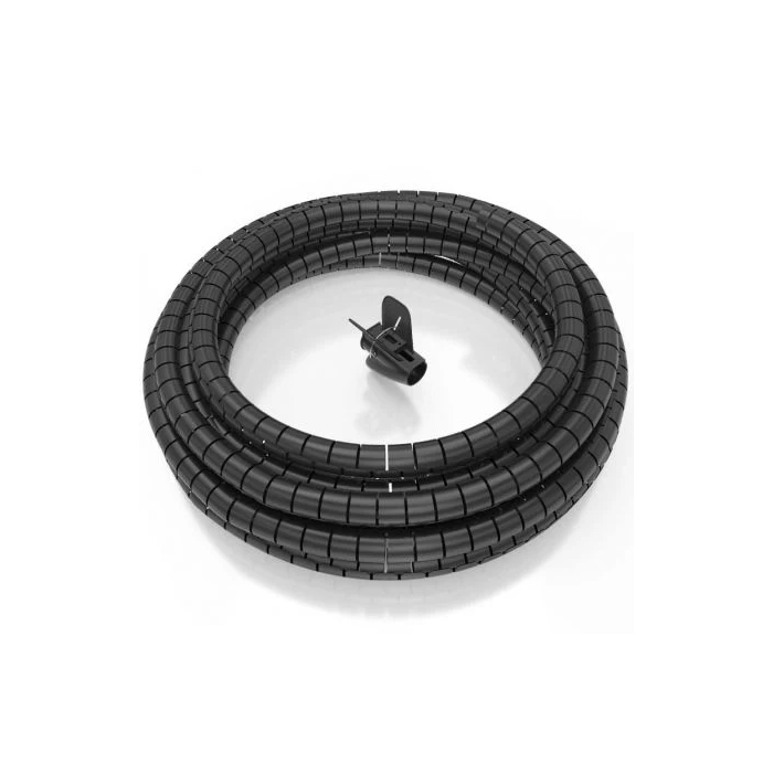 AISENS - ORGANIZADOR DE CABLE EN ESPIRAL 25MM, NEGRO, 10 M
