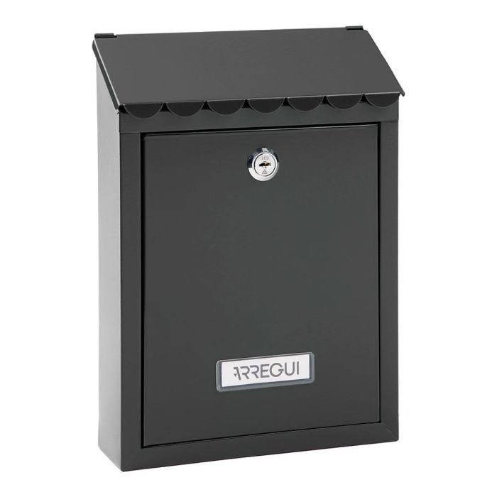 Arregui Buzón Individual Exterior Civic, Pequeño, Acero Galvanizado Lacado Negro, Tapa Tejadillo, 21.6 x 8 x 30 cm 0 Arregui Buzón Individual Exterior Civic, Pequeño, Acero Galvanizado Lacado Negro, Tapa Tejadillo, 21.6 x 8 x 30 cm 0