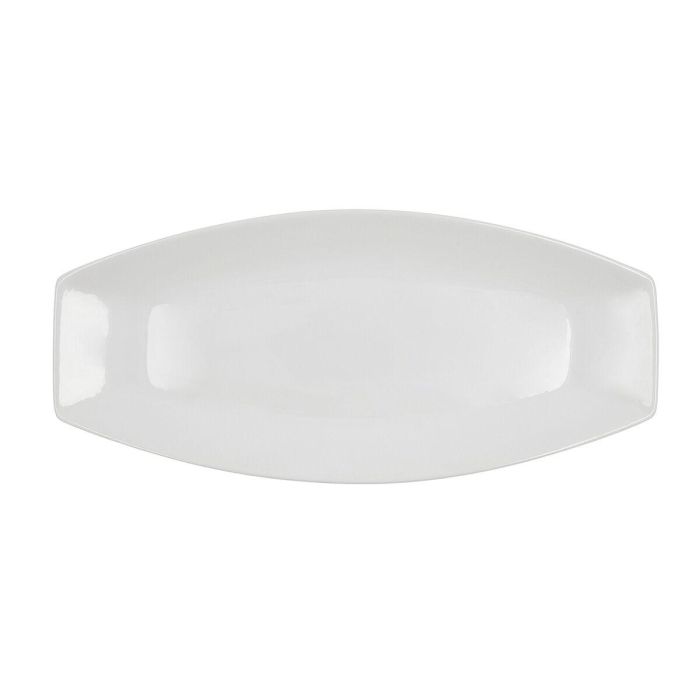 Fuente de Cocina Quid Gastro Cerámica Blanco (40 x 17,5 x 3,5 cm) (Pack 4x) 2