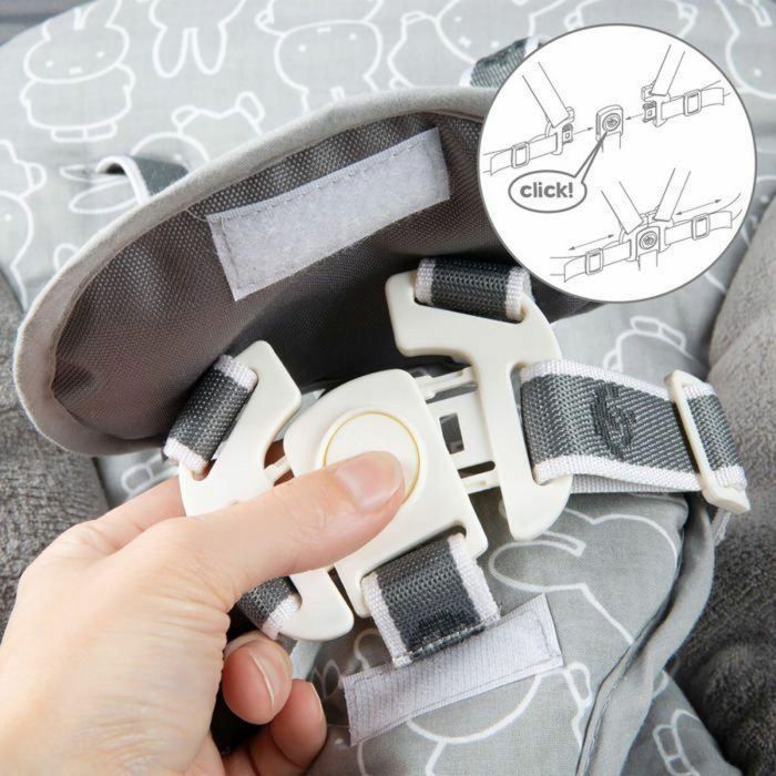 Roba ROB4005317314952 Trona Convertible 2 en 1 + Hamaca Reclinable Sternenzauber Desde el Nacimiento Madera Natural 4