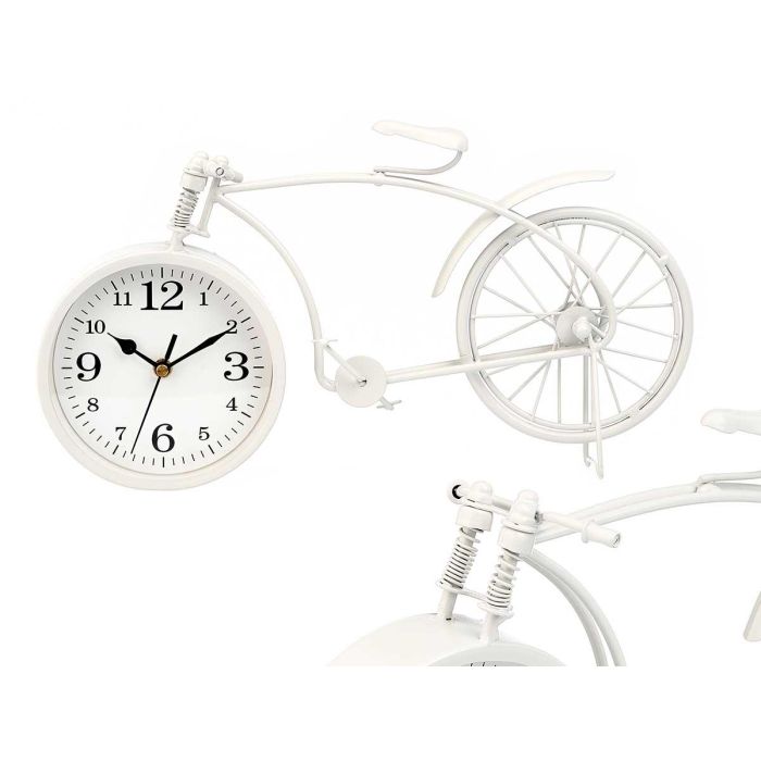 Reloj Forja Bicicleta Blanco 20Cm Giftdecor (4 Unidades) Reloj Forja Bicicleta Blanco 20Cm Giftdecor (4 Unidades)