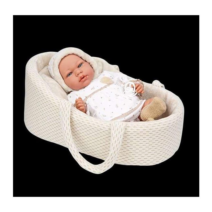 Muñecas Arias Muñeca Elegance Andie Beige 40 cm con Mecanismo Lloro y Sonidos