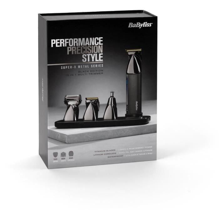 Recortadora multiusos - BaByliss - MT991E - Super-X Metal Series - Cuchillas de titanio 1 Recortadora multiusos - BaByliss - MT991E - Super-X Metal Series - Cuchillas de titanio 1