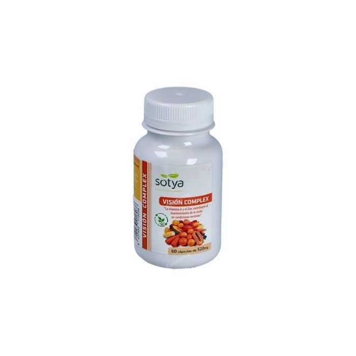 SOTYA Vision Complex 60 Cápsulas con Luteína, Mirtilo, Vitamina A y Zinc para Mantenimiento de la Visión