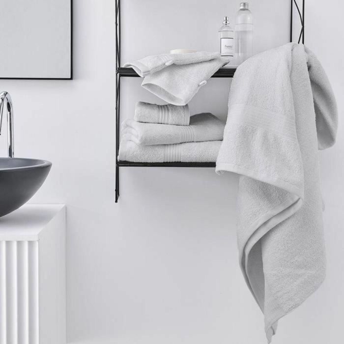 Today Set de 4 Toallas de Baño 100% Algodón de 450 g/m² - Incluye 2 de 50x90cm y 2 de 70x130cm - Color Tiza Essential 2 Today Set de 4 Toallas de Baño 100% Algodón de 450 g/m² - Incluye 2 de 50x90cm y 2 de 70x130cm - Color Tiza Essential 2