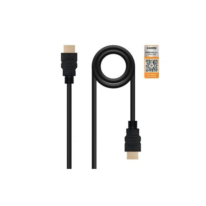 Cable HDMI con Ethernet NANOCABLE HDMI V2.0, 3m 3 m Negro 3 m Cable HDMI con Ethernet NANOCABLE HDMI V2.0, 3m 3 m Negro 3 m