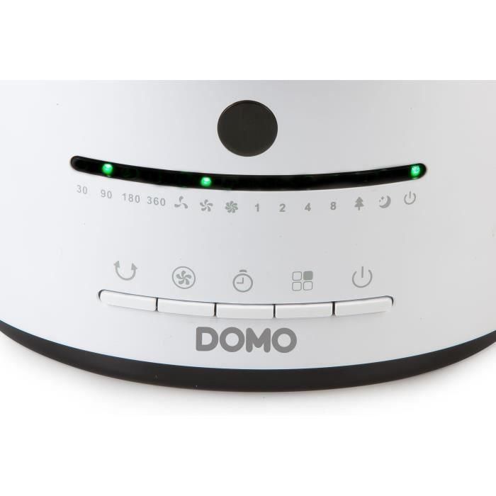 Ventilador de mesa - DOMO - DO8148 - 45 W - Blanco - 3 velocidades - Oscilación 360° 5