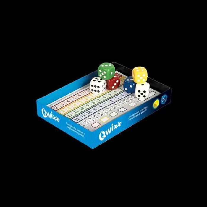 Fournier Juego Qwixx, Juego de Mesa Familiar de Estrategia con Cartas y Dados de Cartón, Ideal para Niños y Adultos, Edad +3 3 Fournier Juego Qwixx, Juego de Mesa Familiar de Estrategia con Cartas y Dados de Cartón, Ideal para Niños y Adultos, Edad +3 3