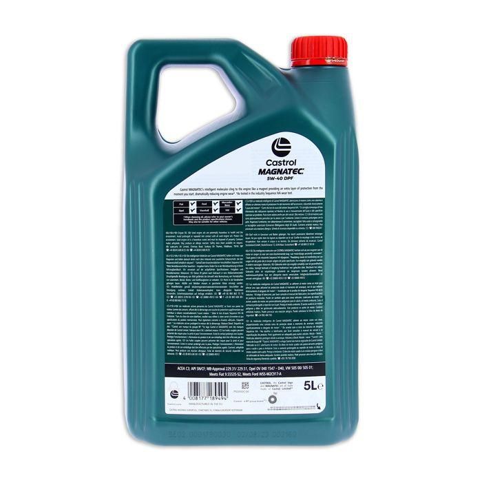 Castrol CAS1697632467763 Aceite de motor Magnatec 5W-40 DPF 5L 2 Castrol CAS1697632467763 Aceite de motor Magnatec 5W-40 DPF 5L 2
