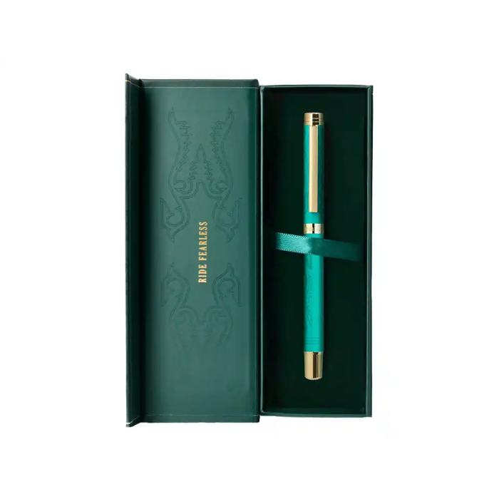 Belius Roller Wild West Verde Dorado Tinta Negra Caja de Diseño 6