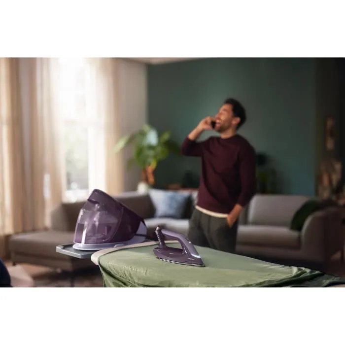 Philips Generador de vapor PSG7150/30, Presión 8 bares, Depósito 1,8 L, OptimalTEMP - Morado 2