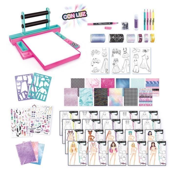 Canal Toys Estudio Diseño de Moda Fashion Designer con Luz, Crea Pulseras y Abalorios, 34x31x8cm 3 Canal Toys Estudio Diseño de Moda Fashion Designer con Luz, Crea Pulseras y Abalorios, 34x31x8cm 3