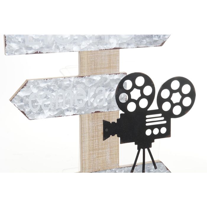 Decoracion Pared Vintage DKD Home Decor Gris Negro 2 x 70 x 32 cm (2 Unidades) 2 Decoracion Pared Vintage DKD Home Decor Gris Negro 2 x 70 x 32 cm (2 Unidades) 2