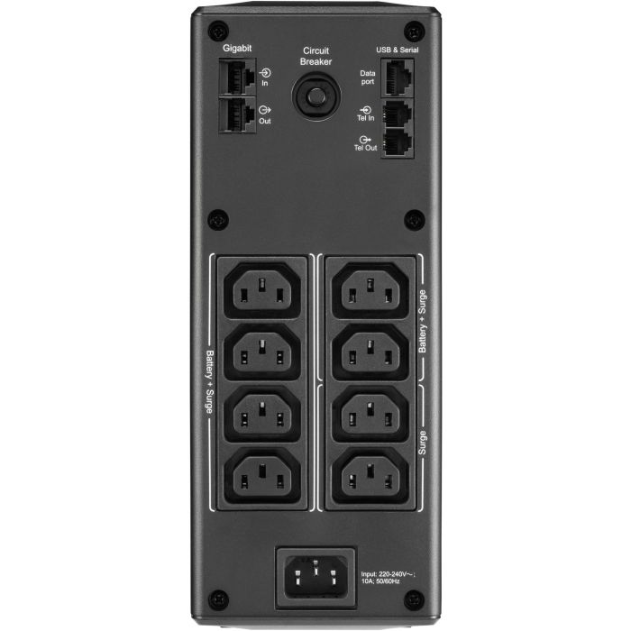 APC BR1300MI UPS Línea Interactiva 1.3kVA 780W 8 Salidas AC Negro 1 APC BR1300MI UPS Línea Interactiva 1.3kVA 780W 8 Salidas AC Negro 1