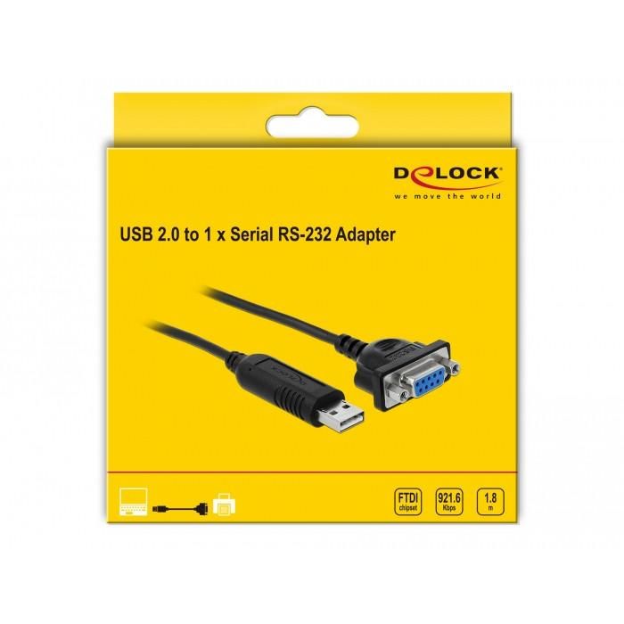 DELOCK USB 2.0 zu Seriell RS-232 Adapter mit Steckergehäuse 1 DELOCK USB 2.0 zu Seriell RS-232 Adapter mit Steckergehäuse 1