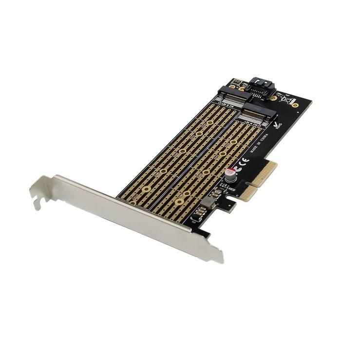MicroConnect Adaptador SSD NVMe M.2 PCIe x4 para Placa Base - Conexión M.2 B&M Key y SATA - Velocidad hasta 32GT/s y 6Gbps 0 MicroConnect Adaptador SSD NVMe M.2 PCIe x4 para Placa Base - Conexión M.2 B&M Key y SATA - Velocidad hasta 32GT/s y 6Gbps 0