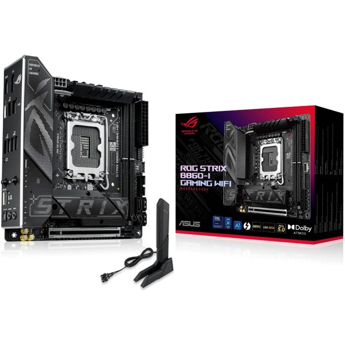 ASUS ROG STRIX B860-I GAMING WiFi Placa Base mini ITX Intel B860 LGA 1851 para Core Ultra DDR5 Wi-Fi 7 2.5G LAN