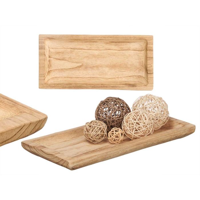 Giftdecor Centro Decor Bandeja Rectangular de Madera Quemada 42 x 3.3 x 20.5 cm (12 Unidades) Giftdecor Centro Decor Bandeja Rectangular de Madera Quemada 42 x 3.3 x 20.5 cm (12 Unidades)