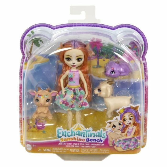 Enchantimals-Familia de Golita Cabra-Muñeca y 3 figuras de Cabra HXC00 4