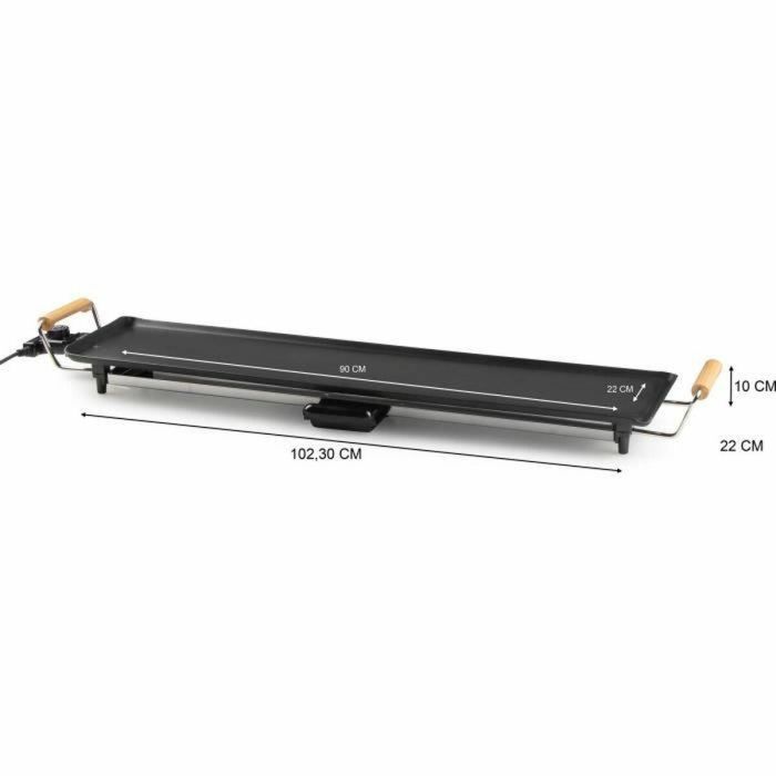 Domo DO8313TP Plancha XXL Eléctrica 1800W 90x22 cm Negra DOM5411397165794 1
