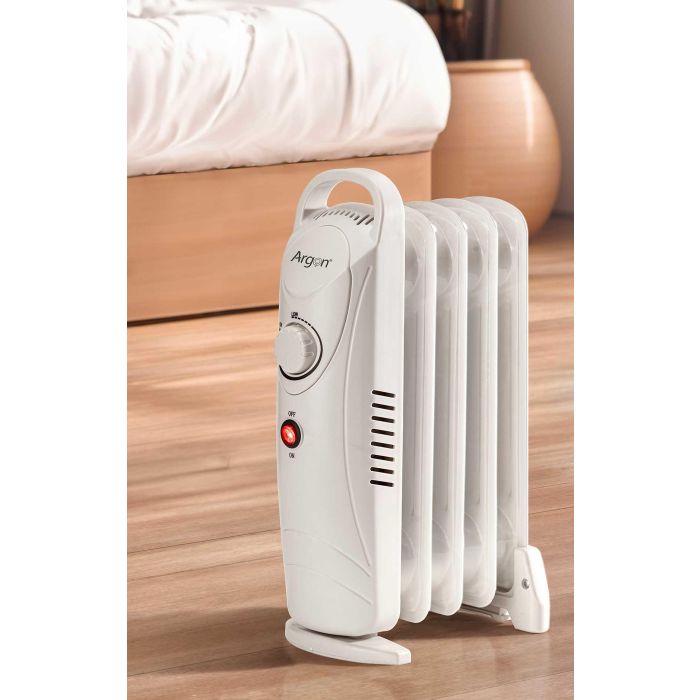 Radiador 5 Elementos 650W Argon 23.5x38x14 cm Blanco 1 Radiador 5 Elementos 650W Argon 23.5x38x14 cm Blanco 1