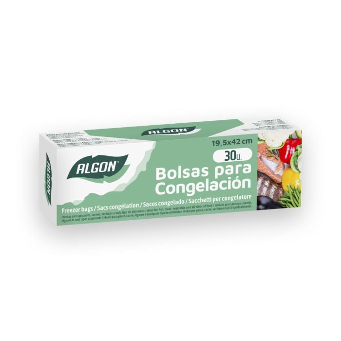 Set de 30 bolsas de congelación Algon 19.5 x 42 cm (24 Cajas) 3 Set de 30 bolsas de congelación Algon 19.5 x 42 cm (24 Cajas) 3