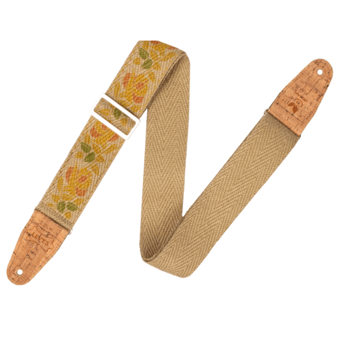 Correa Levy´S Vegan Hemp Series 2" - Floral Amarillo Y Naranja Levys 2