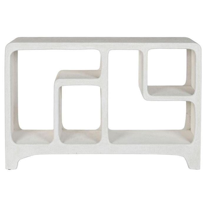 DKD Home Decor Consola Boho Scandi Resina/MDF Blanco 120x35x80 cm – Colección Feel and Touch 3