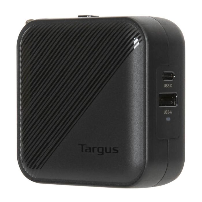 Targus APA803GL Cargador Universal 65W con Carga Rápida Power Delivery, 1x USB-A y 1x USB-C, Adaptador de Pared Negro 1 Targus APA803GL Cargador Universal 65W con Carga Rápida Power Delivery, 1x USB-A y 1x USB-C, Adaptador de Pared Negro 1
