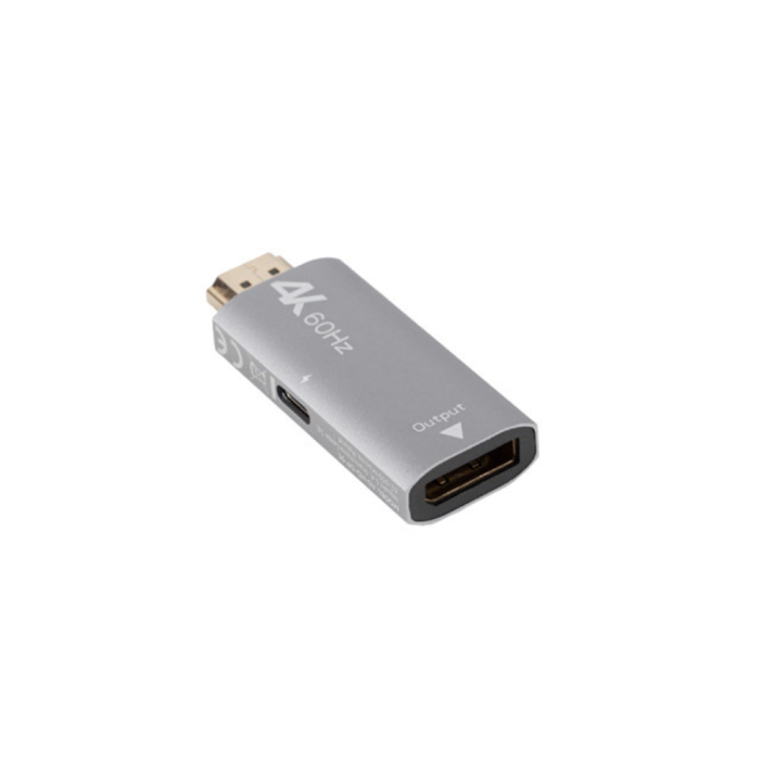 LANBERG AD-HD-DP-01 Adaptador de Cable de Vídeo HDMI a DisplayPort Plata 2 LANBERG AD-HD-DP-01 Adaptador de Cable de Vídeo HDMI a DisplayPort Plata 2