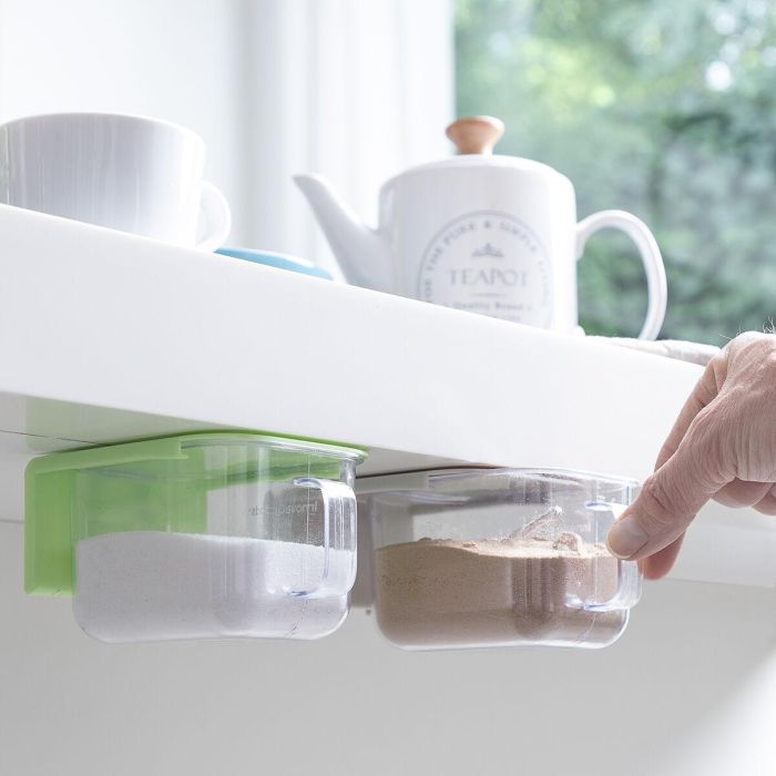 Recipientes de Cocina Adhesivos Extraíbles Handstore InnovaGoods Pack de 2 uds 14 Recipientes de Cocina Adhesivos Extraíbles Handstore InnovaGoods Pack de 2 uds 14