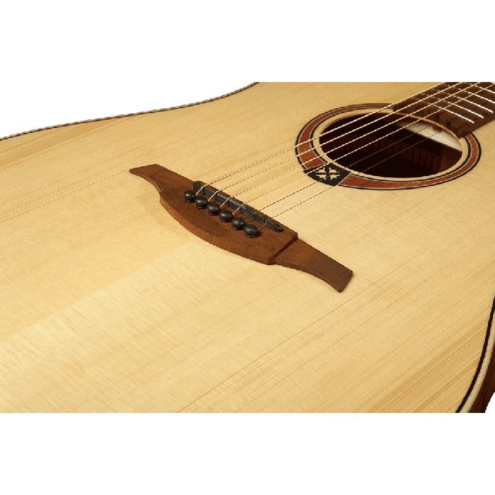LAG Guitarra Acústica Folk Dreadnought Tramontane 70 - Natural Lag Satinado Tapa Abeto Engelmann Macizo 5