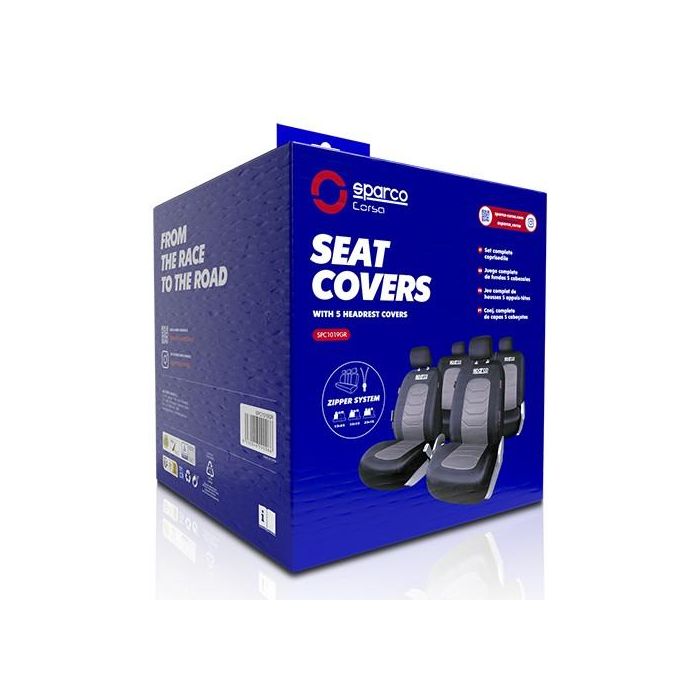 Juego Fundas S-Line Gris Sparco Cs6 SPC1019GR 1 Juego Fundas S-Line Gris Sparco Cs6 SPC1019GR 1