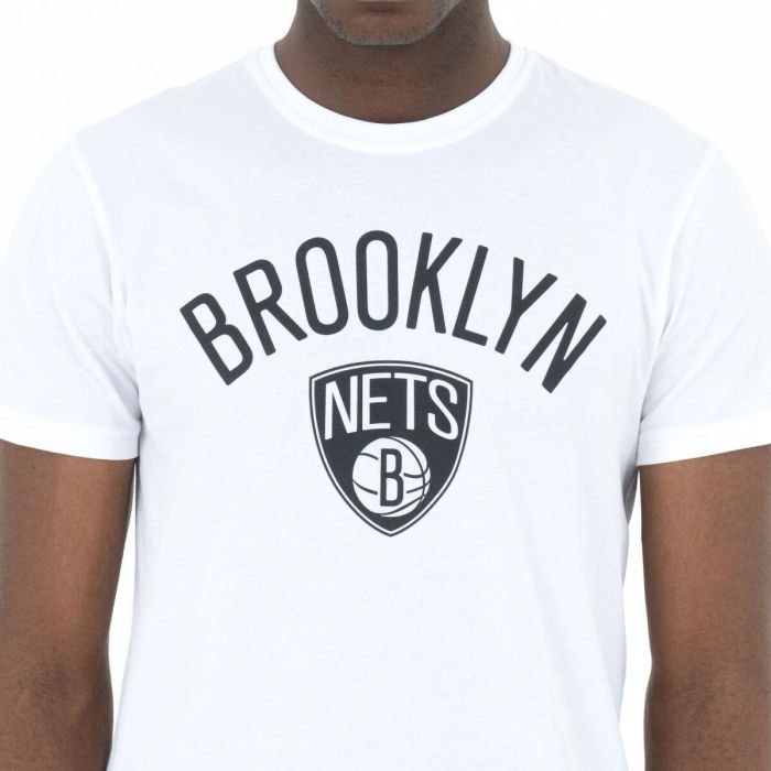 Camiseta Deportiva de Manga Corta New Era NOS NBA BRONET 60416753 Blanco 3