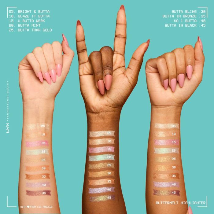 Set de Maquillaje NYX BUTTERMELT HIGHLIGHTER 8