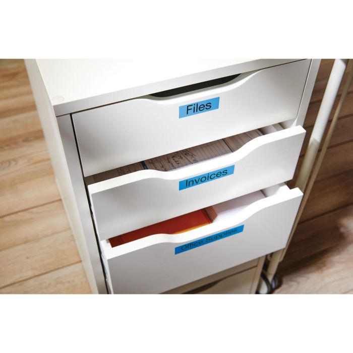 Dymo Cinta D1 45016, Etiquetas Estándar Negro Sobre Azul 12mm x 7M Poliéster Autoadhesiva para Rotuladora Labelmanager 7 Dymo Cinta D1 45016, Etiquetas Estándar Negro Sobre Azul 12mm x 7M Poliéster Autoadhesiva para Rotuladora Labelmanager 7