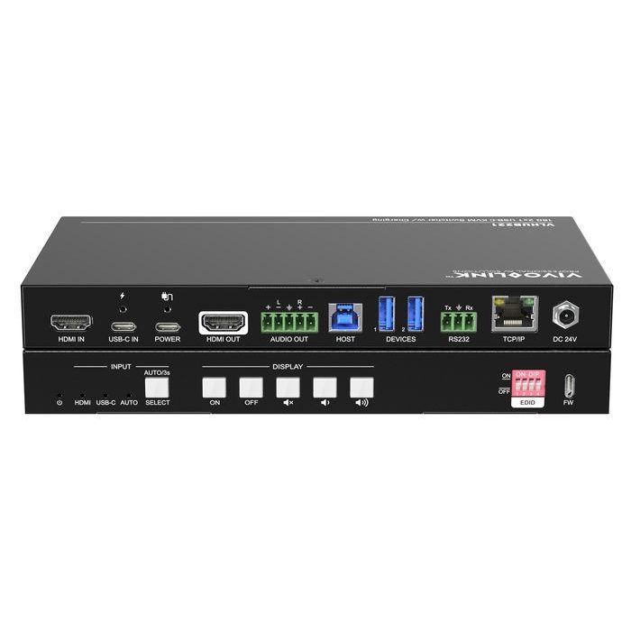 Vivolink HUB de Sala de Reuniones 4K 2x1 Conmutador HDMI/USB-C con Códec Suave, USB3.0 y Control CEC para Conferencias 0 Vivolink HUB de Sala de Reuniones 4K 2x1 Conmutador HDMI/USB-C con Códec Suave, USB3.0 y Control CEC para Conferencias 0